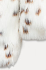 Marlowe Wild | Kunstfell Winterjacke für Damen mit Leopardenmuster & Eleganter Passform