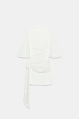 Seralyn rosa Mini-Kleid mit dezentem Paillettenglanz
