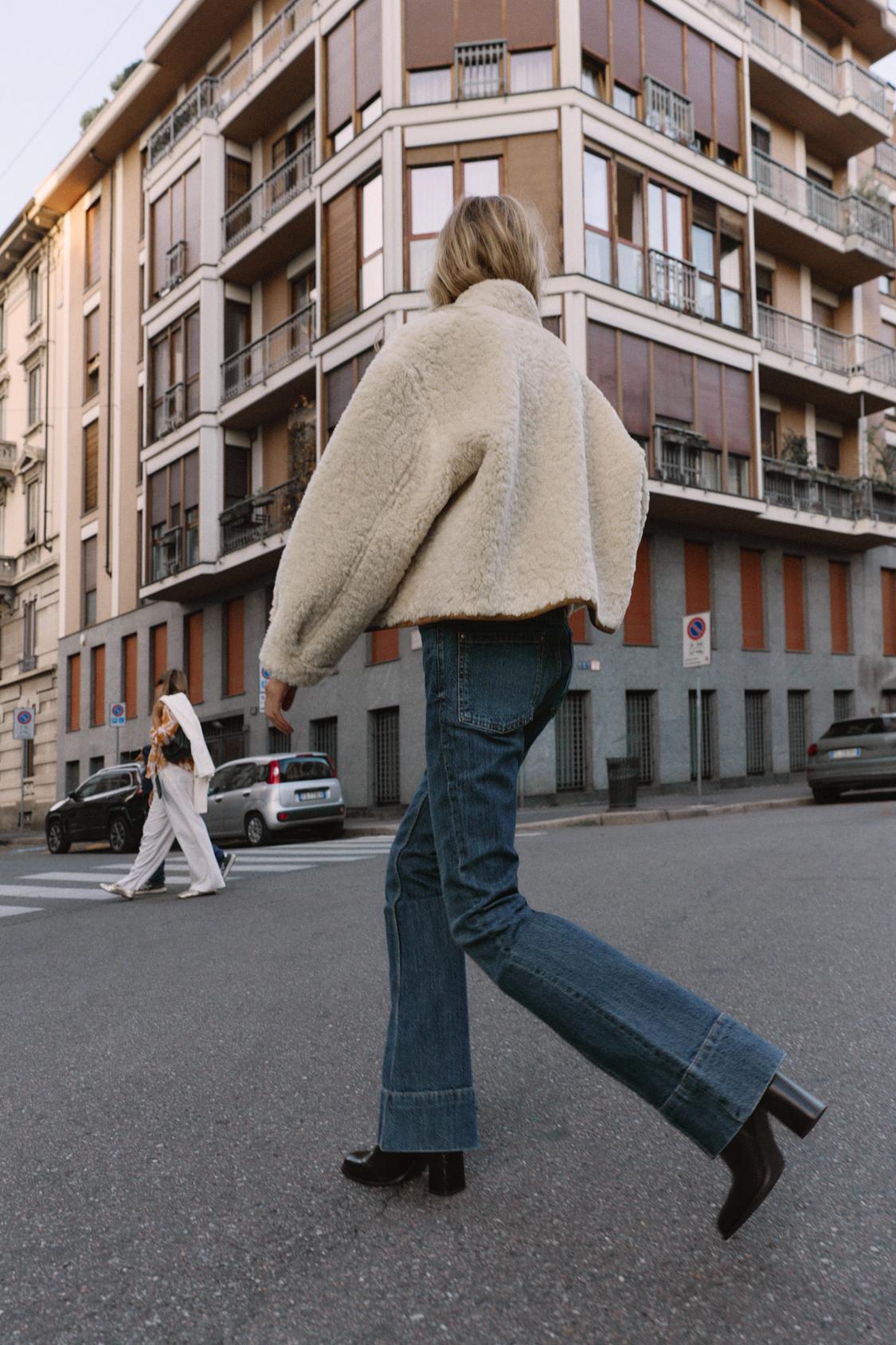 Marvella | Wendejacke aus Shearling mit Knöpfen & Luxus-Look