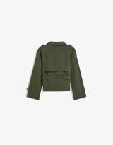 Navorra | Kurzer Trenchcoat mit hohem Kragen & Bindegürtel