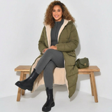 Reversa Coat | Wendbare Damenjacke mit Teddyfutter & Langer Passform
