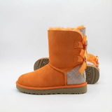 Elodie Sparkle Bow Boots | Winterstiefel aus Wildleder mit Schleifen & Glitzer-Details