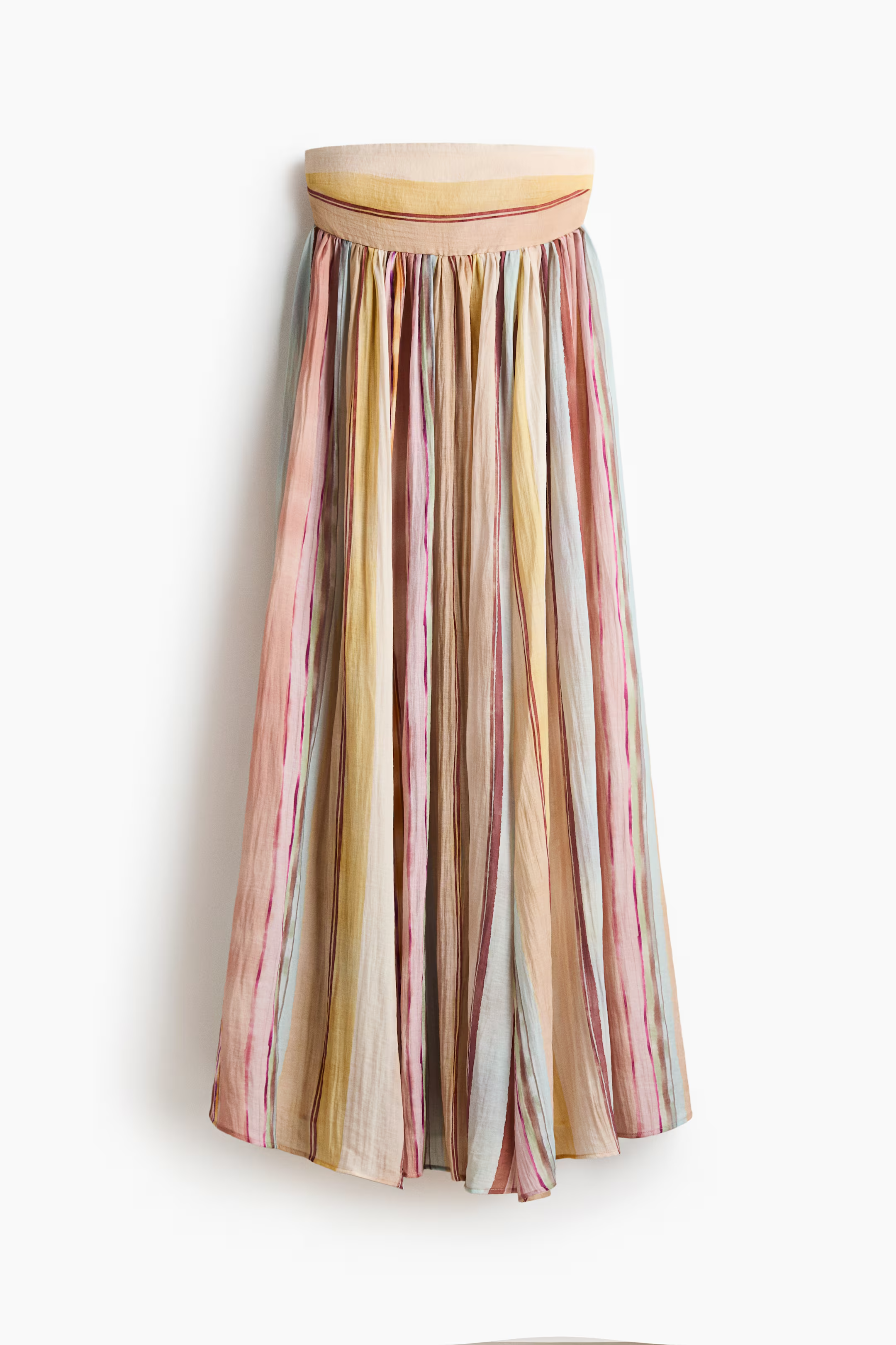 Pastell gestreiftes Strand-Maxikleid Damen – Maeva von Talaine, Produktfoto