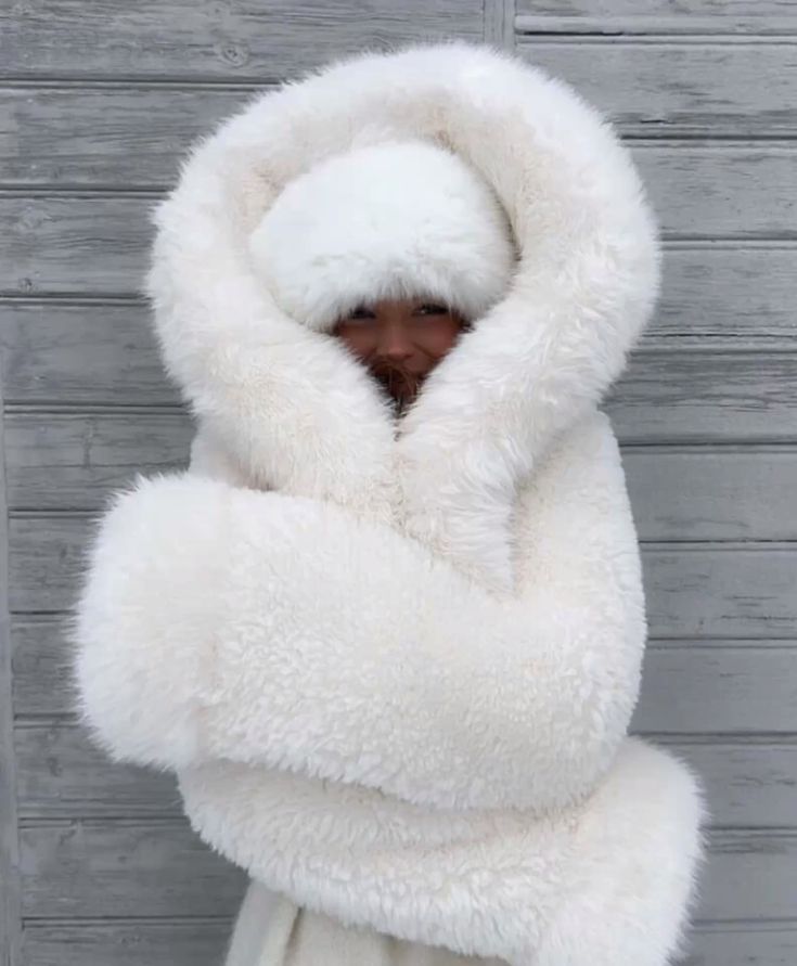 Winterjacke aus Faux Fur mit luxuriösem Look