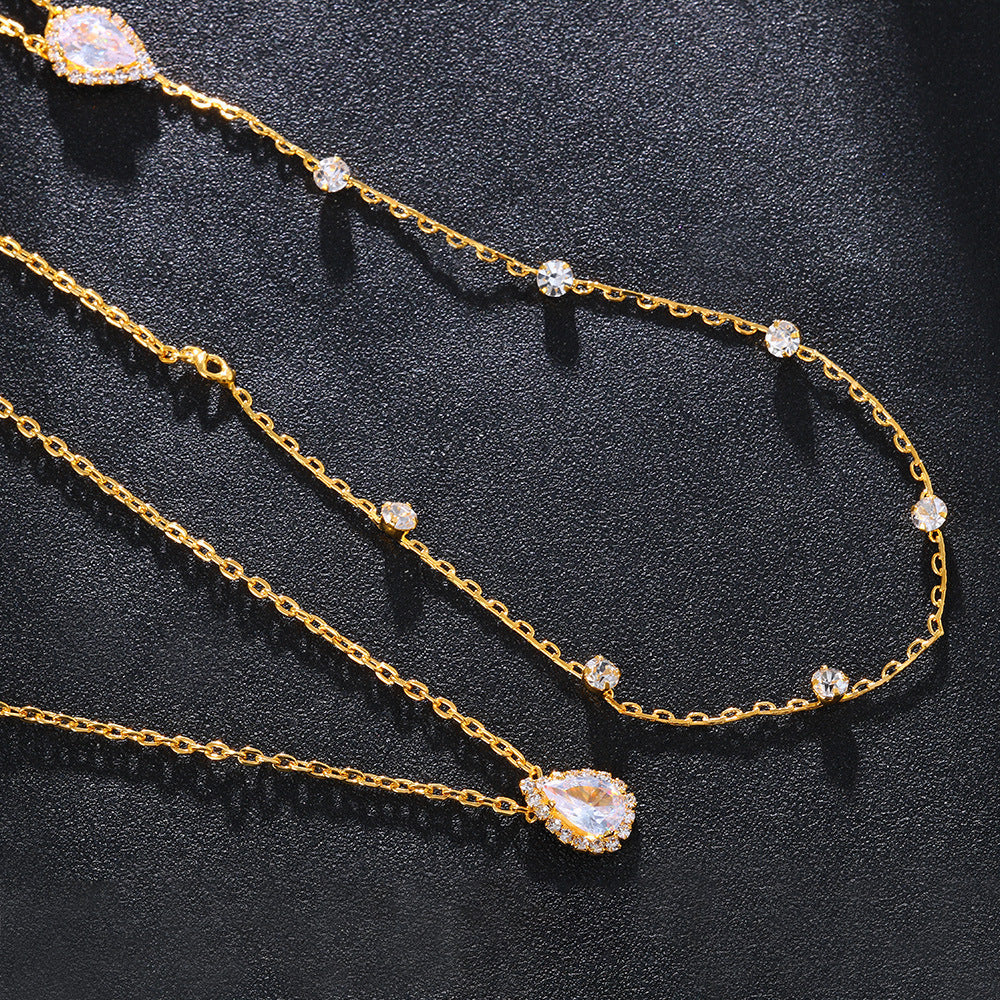 AquaGlim Wassertropfen-Anhänger Rückenschmuck Detail