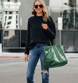 Averie | Luxuriöse Tote Bag mit Muster & passender Clutch