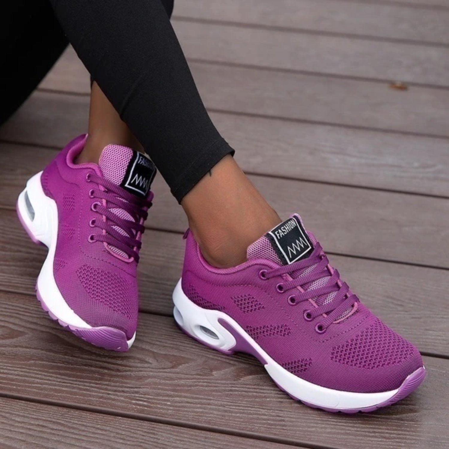 Pinke Sneaker für Frauen mit Komfortsohle