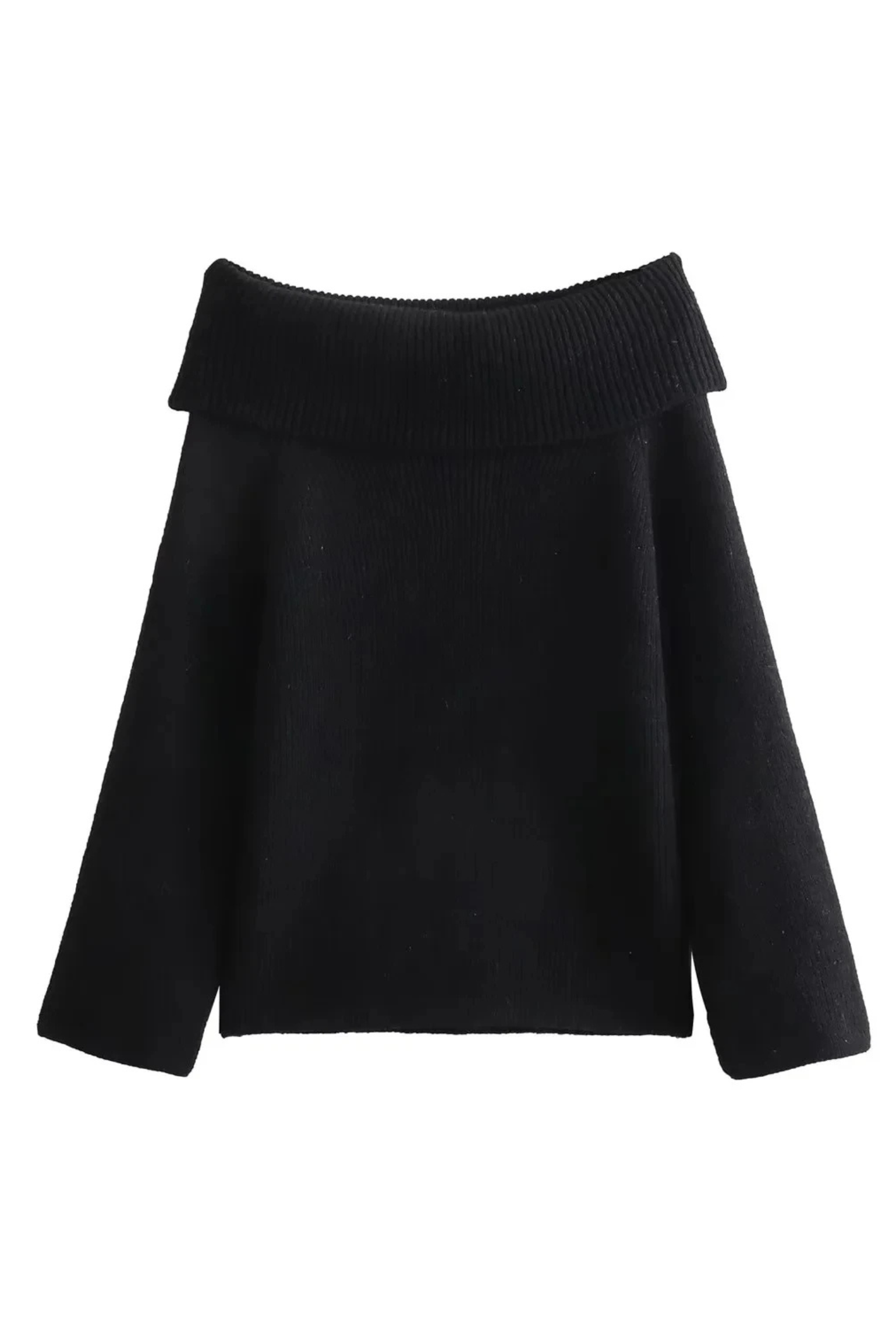 Charmelle Off-Shoulder Pullover Damen schwarz modern
