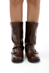 Seretta Buckle | Trendige Stiefeletten für Damen mit Schnalle & Blockabsatz