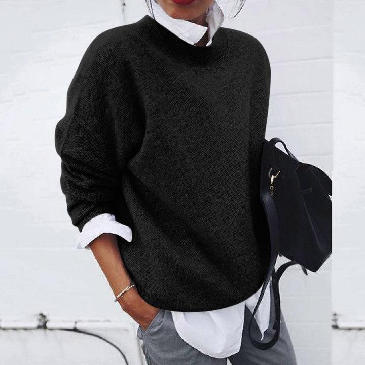 Kaschmir Damenpullover in Schwarz – klassisch & elegant kombiniert
