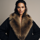 Eleonore Bomberjacke – Detail Kunstfellkragen