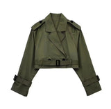 City Chic Trenchcoat Damen für Herbst und Übergangszeit – Seitenansicht