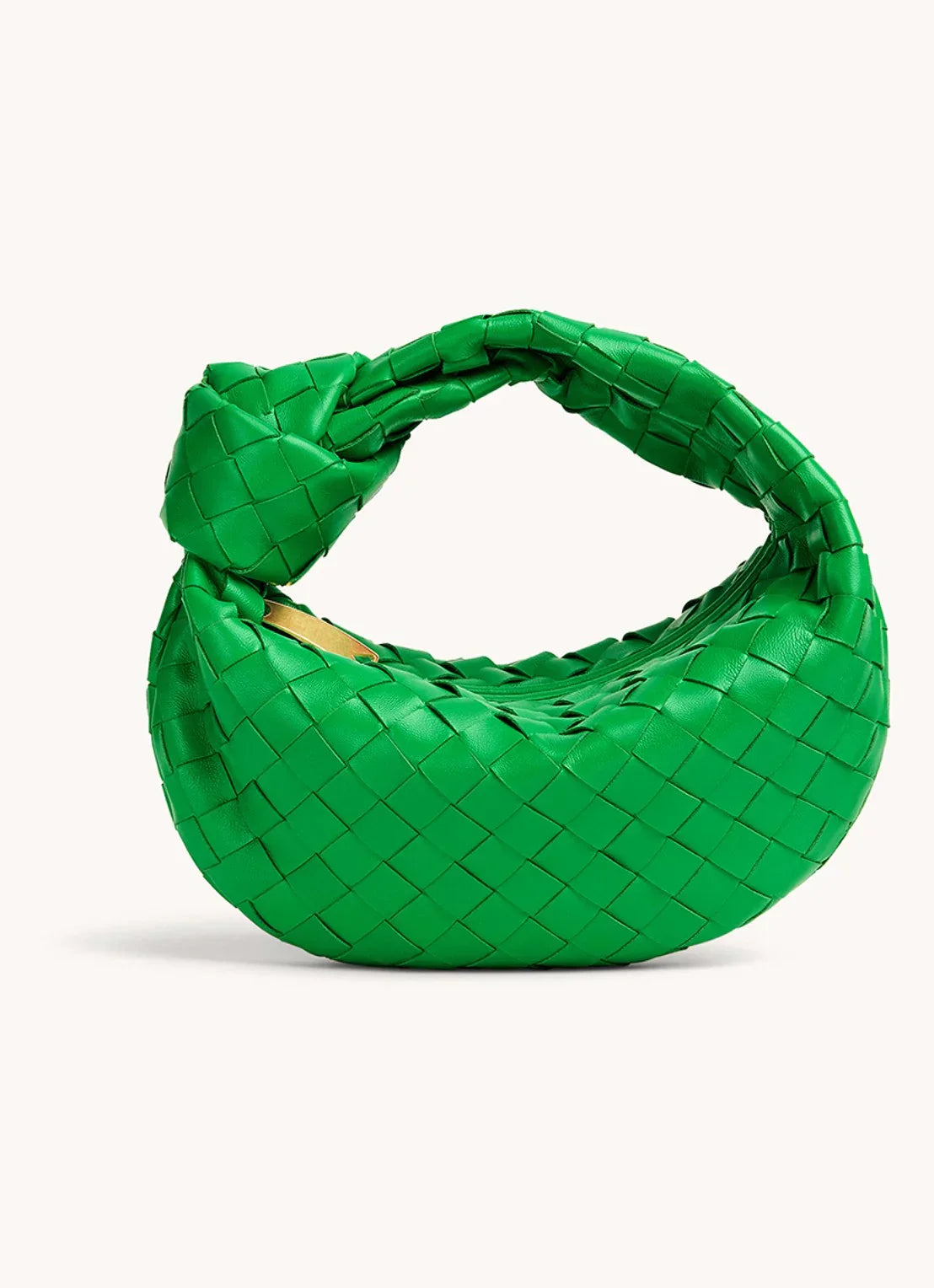 Allegra Handtasche in Grün – italienischer Stil, geflochtenes Design