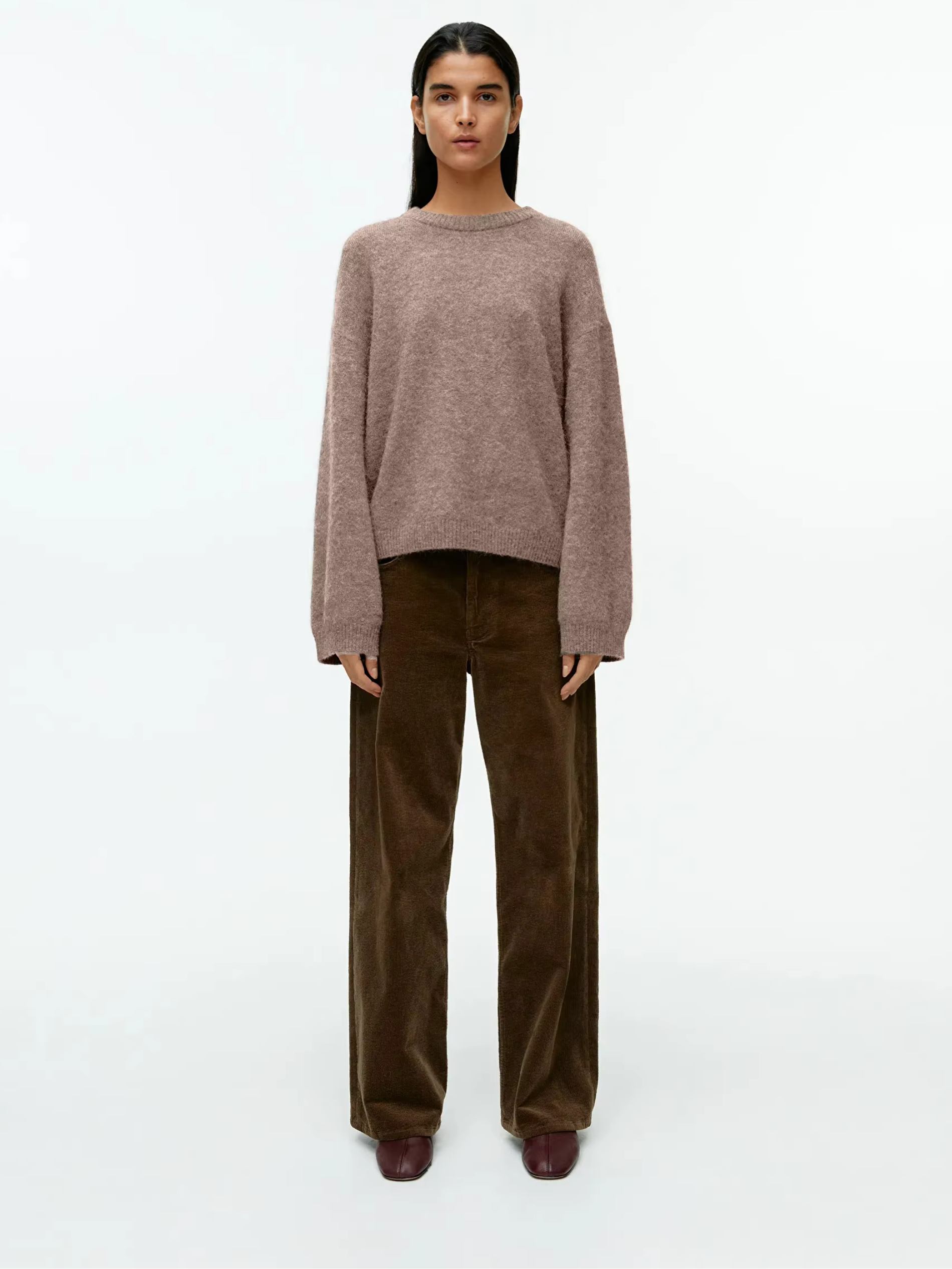 PureEase Sweater Damen braun cozy look
