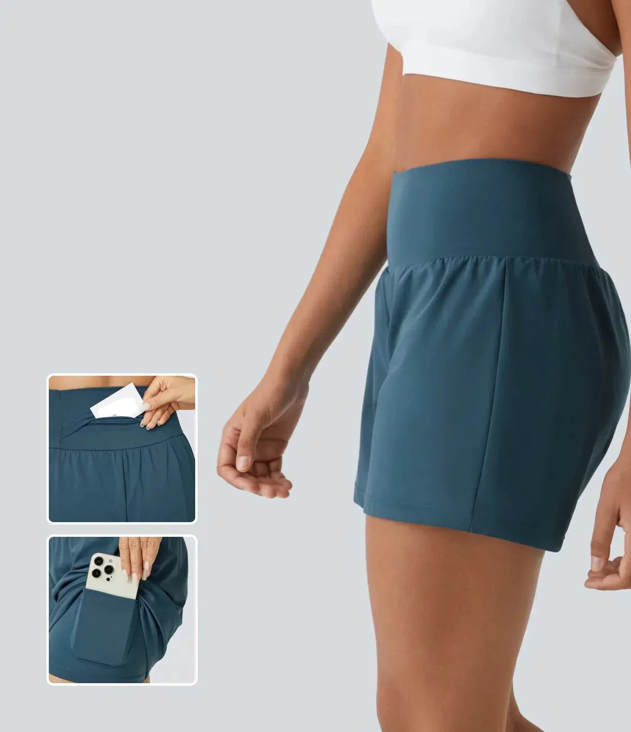 Neréa Shorts | Sportliche Damen Sportshorts mit Hoher Taille & Taschen