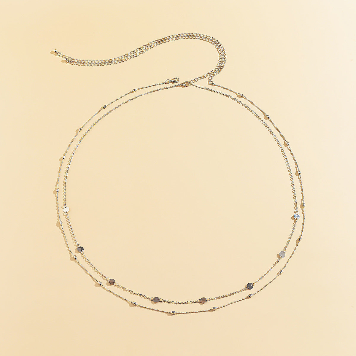 BellyLinx Body Chain Bauchkette silber Detail