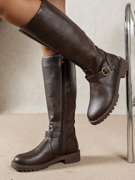 Rovena hohe Stiefel Damen mit Blockabsatz – Produktansicht