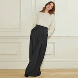 Valenya | High Waist Palazzo Hose mit Falten