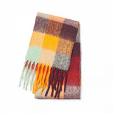 Aurelia Kaschmir-Mix Winterschal Damen – kariertes Muster