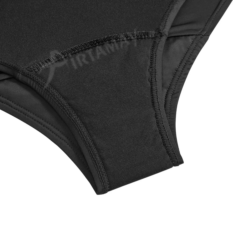 Perioden-Badeanzug Damen Schwarz auslaufsicher – Myra von Talaine, UV-Schutz beim Schwimmen