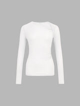 Talaine Elyra asymmetrisches Strick-Top in Weiß für Damen