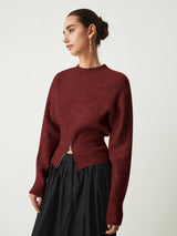 Noëlle Half-Zip Strickpullover in weicher Strickoptik