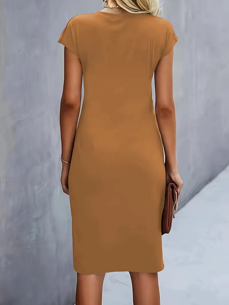 Katrien | Zeitloses Midi-Kleid mit Figurbetontem Schnitt
