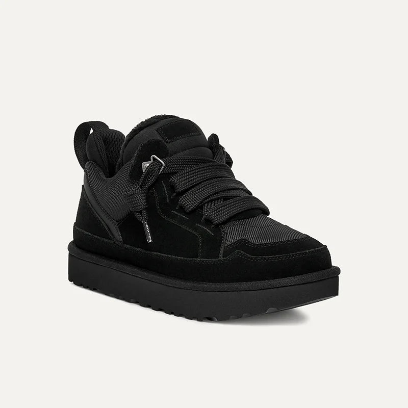 schwarze Winter-Sneaker mit Plateau und Innenfutter für Damen, alternative zu ugg schuhen