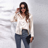 Solira Satinbluse Damen Creme
