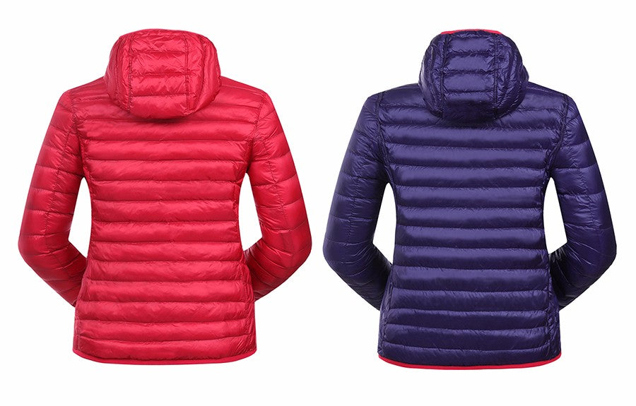 Velmora | Wende-Daunenjacke für Damen – Leicht, Warm & Wasserabweisend