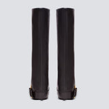 Velmira | High Fashion Statement Stiefel mit Goldschnalle