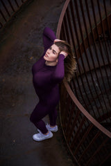 Zipper Jumpsuit Damen, enger Sitz, schmeichelnde Nähte
