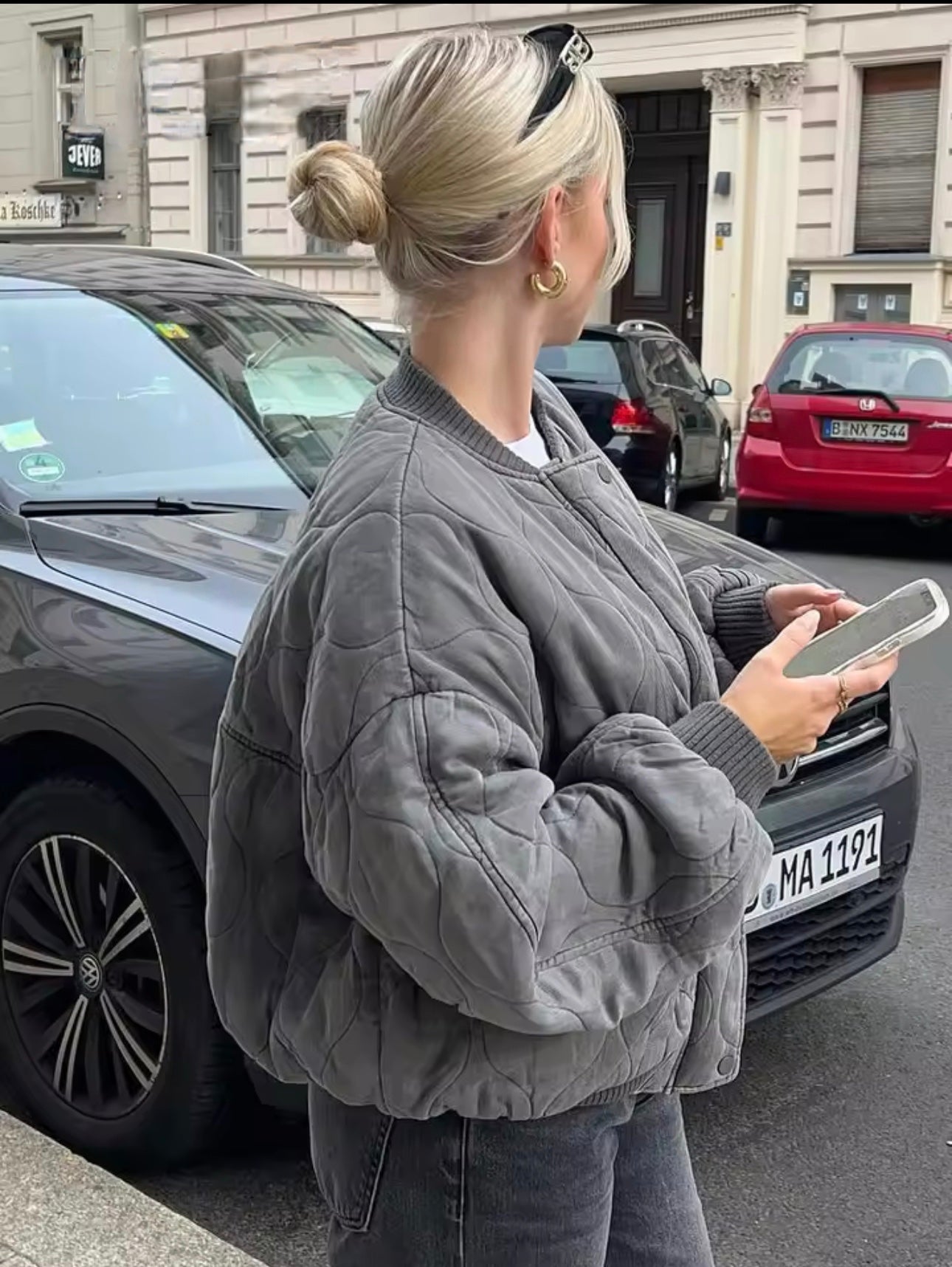 Lureva Jacke im Store, Oversized Fit
