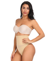 Shapewear String Damen Schwarz Bauchweg unsichtbar – IVY Tummy Shaper von Talaine, Rückansicht