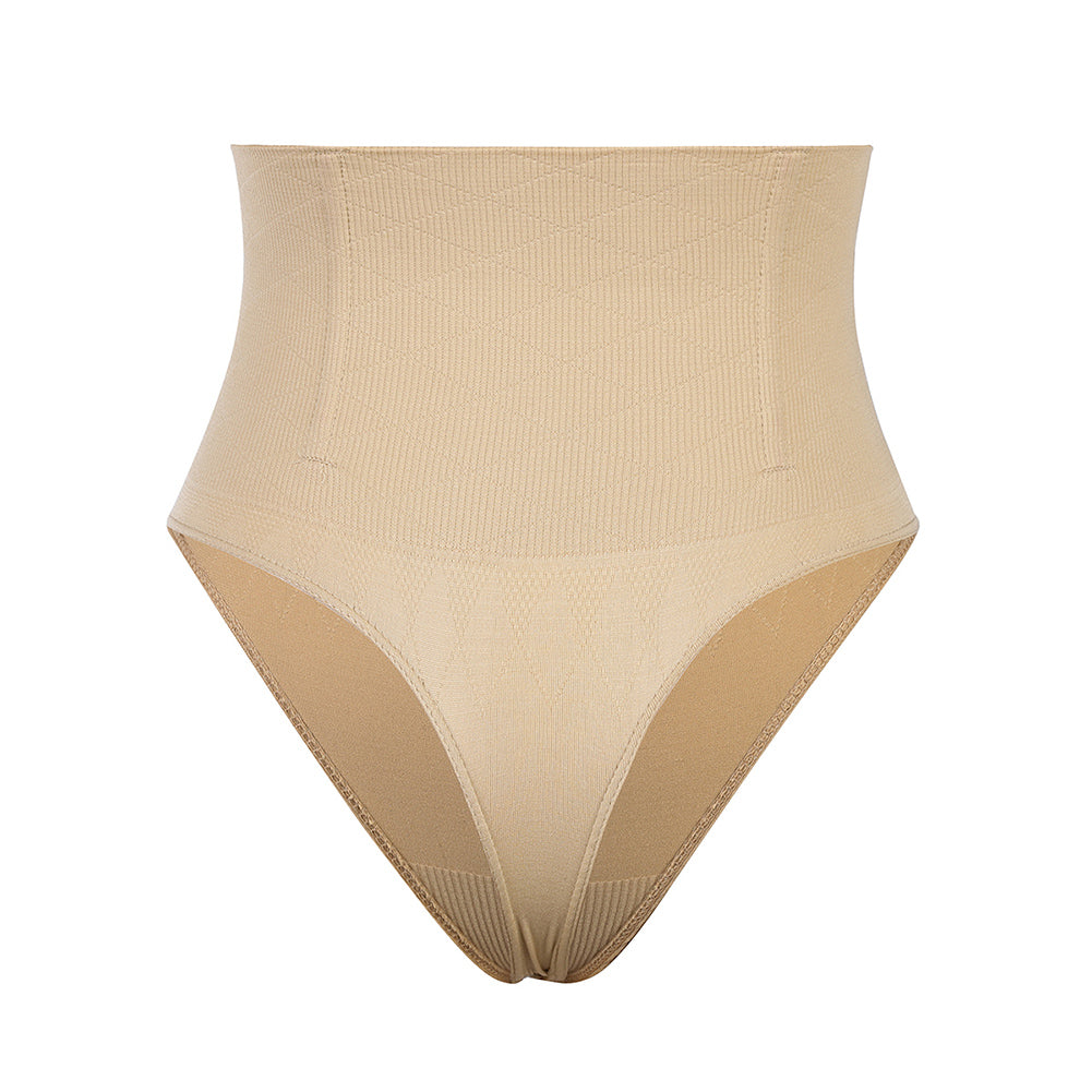 Shapewear String Damen Beige Bauchweg unsichtbar – IVY Tummy Shaper von Talaine, Seitenansicht