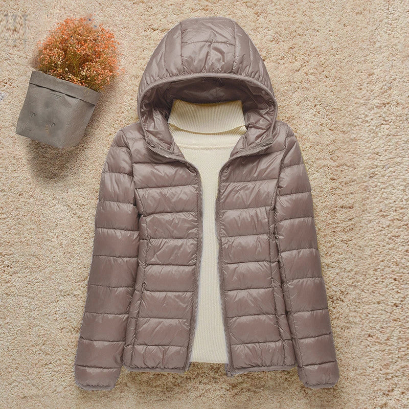 Taupefarbene leichte Damenjacke, Elvara
