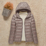 Taupefarbene leichte Damenjacke, Elvara
