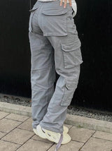 Liora Cargo Hose | Damen Wide-Leg Hose mit lockerer Passform & Taschen