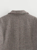 Noverra Blazer | Kariertes Damen Colbert mit Oversized Fit & Klassischem Revers