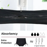 Perioden-Schwimmshorts Damen auslaufsicher – Nimira Swim von Talaine, Seitenansicht am Wasser