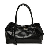schwarze vegane handtasche damen mit maßangaben 45 x 20 x 13 cm