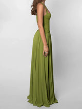 elegantes grünes eventkleid maxi für gala hochzeit und abendveranstaltung