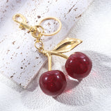 Cherry Chic Taschenanhänger Damen Kirsch-Design rot