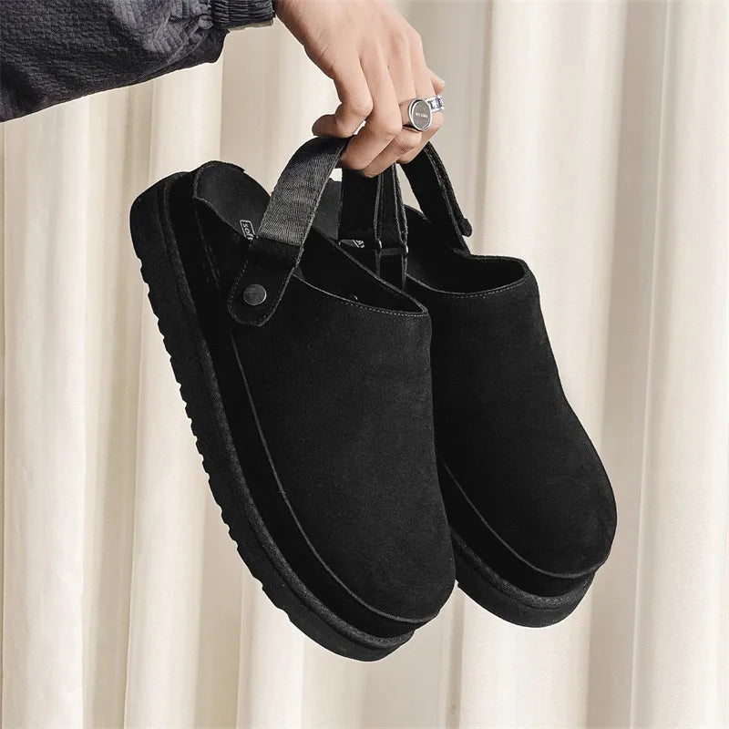 Naloa Clogs Schwarz – Casual Clogs mit Riemen
