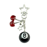 Lucky8 Schlüsselanhänger Sternclip Detail