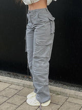 Liora Cargo Hose | Damen Wide-Leg Hose mit lockerer Passform & Taschen