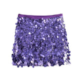 Glam Elegance | Glitzernde Pailletten Minirock für Damen