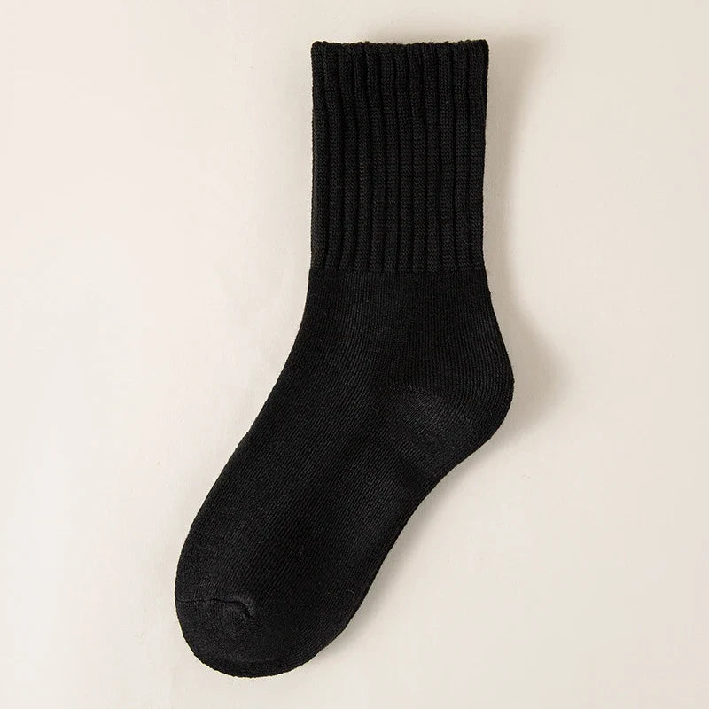 Kuschelige Wintersocken im 5er-Pack – Detailaufnahme Rippbund