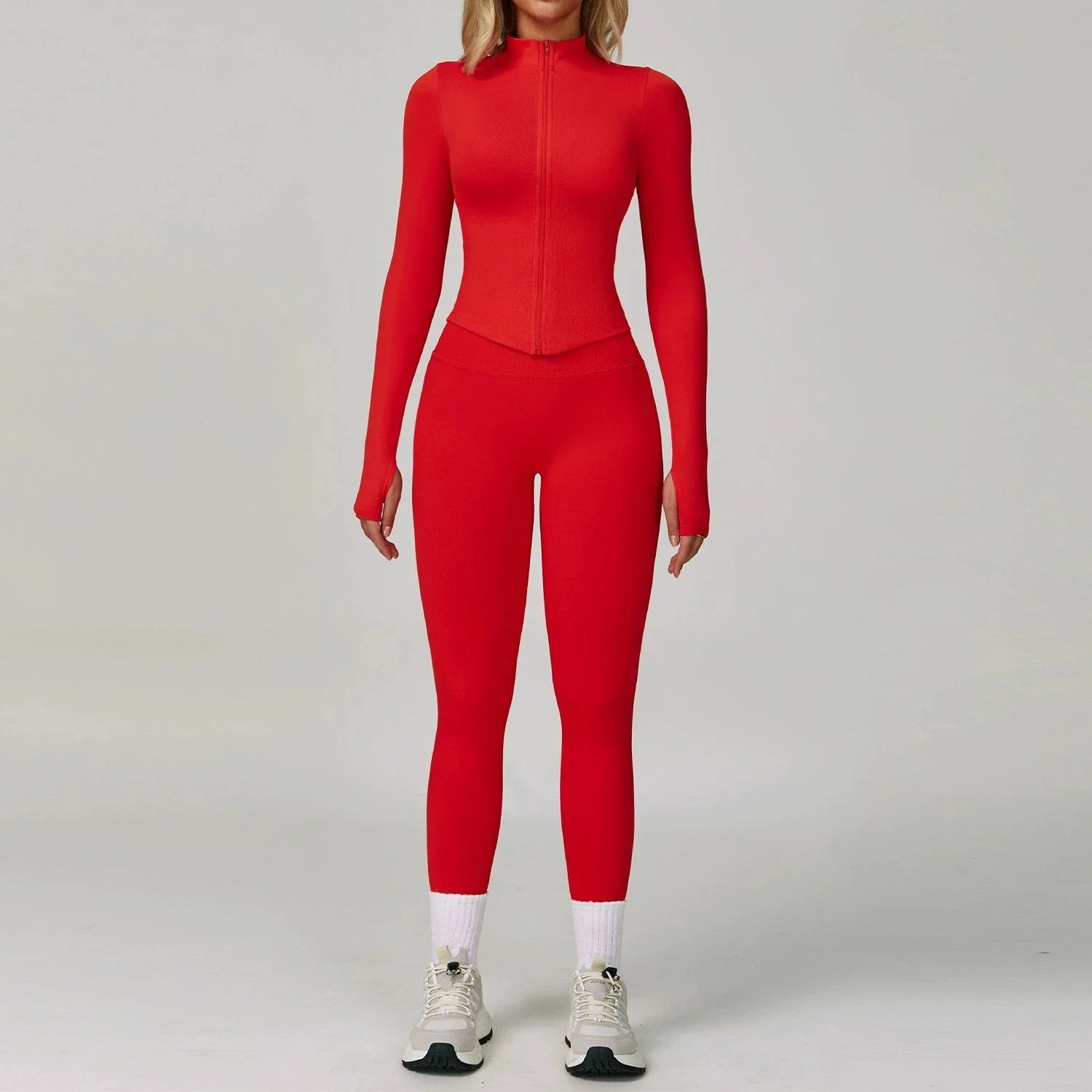 Averia Sculpt Sport Set | 3-teiliges Sportoutfit mit Leggings, BH & Jacke