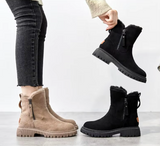 Marvella | Warme Damen-Stiefeletten mit Fellfutter & Chunky-Sohle